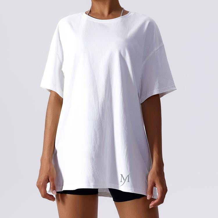 Over sized white tee