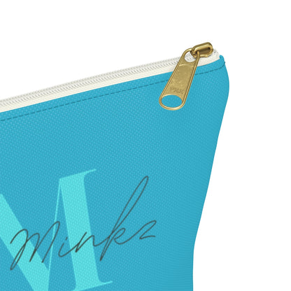 YAYA MINKZ MAKEUP POUCH W T-BOTTOM [TEAL]