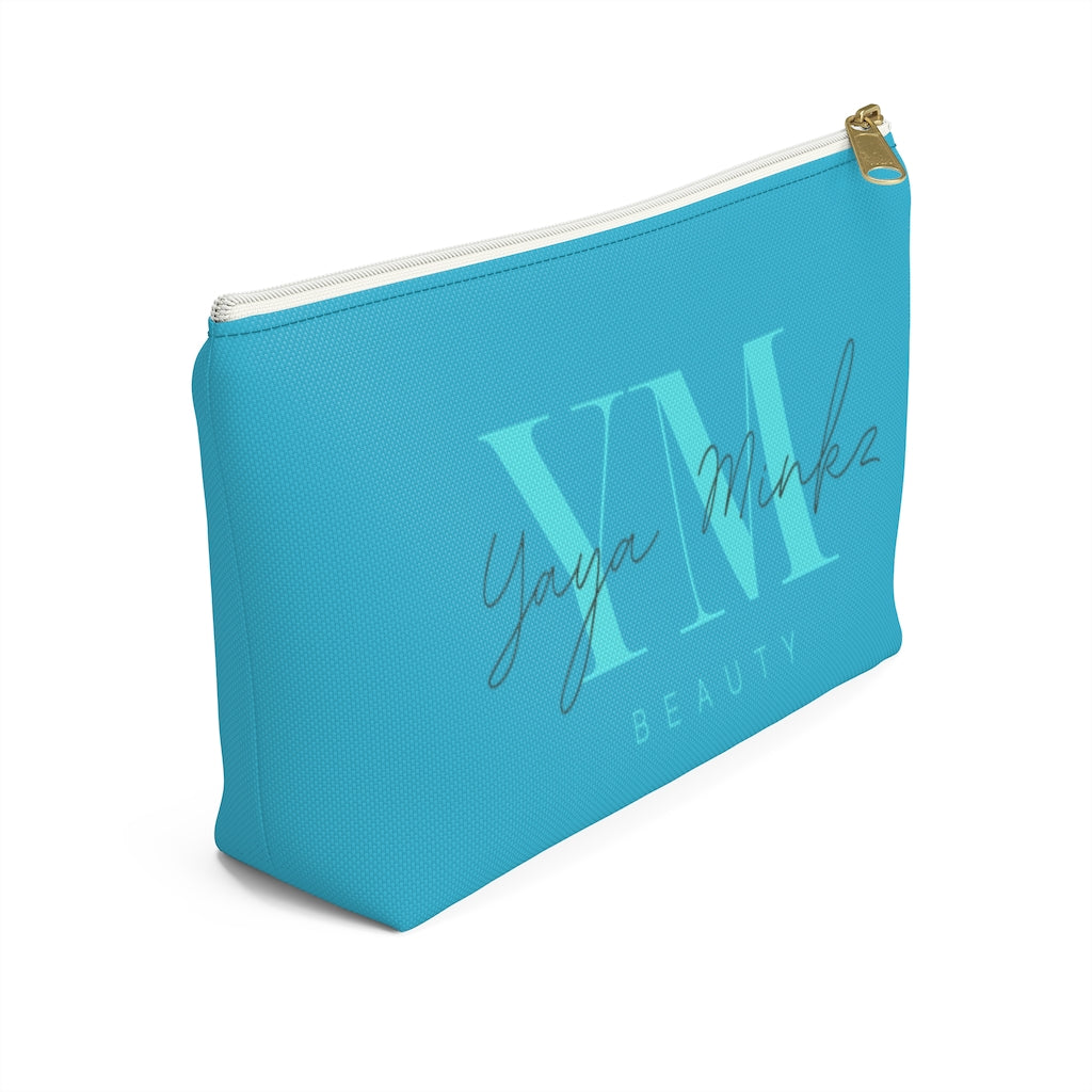YAYA MINKZ MAKEUP POUCH W T-BOTTOM [TEAL]