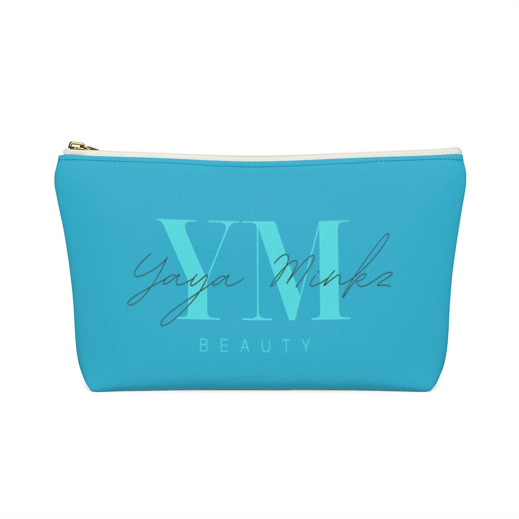 YAYA MINKZ MAKEUP POUCH W T-BOTTOM [TEAL]