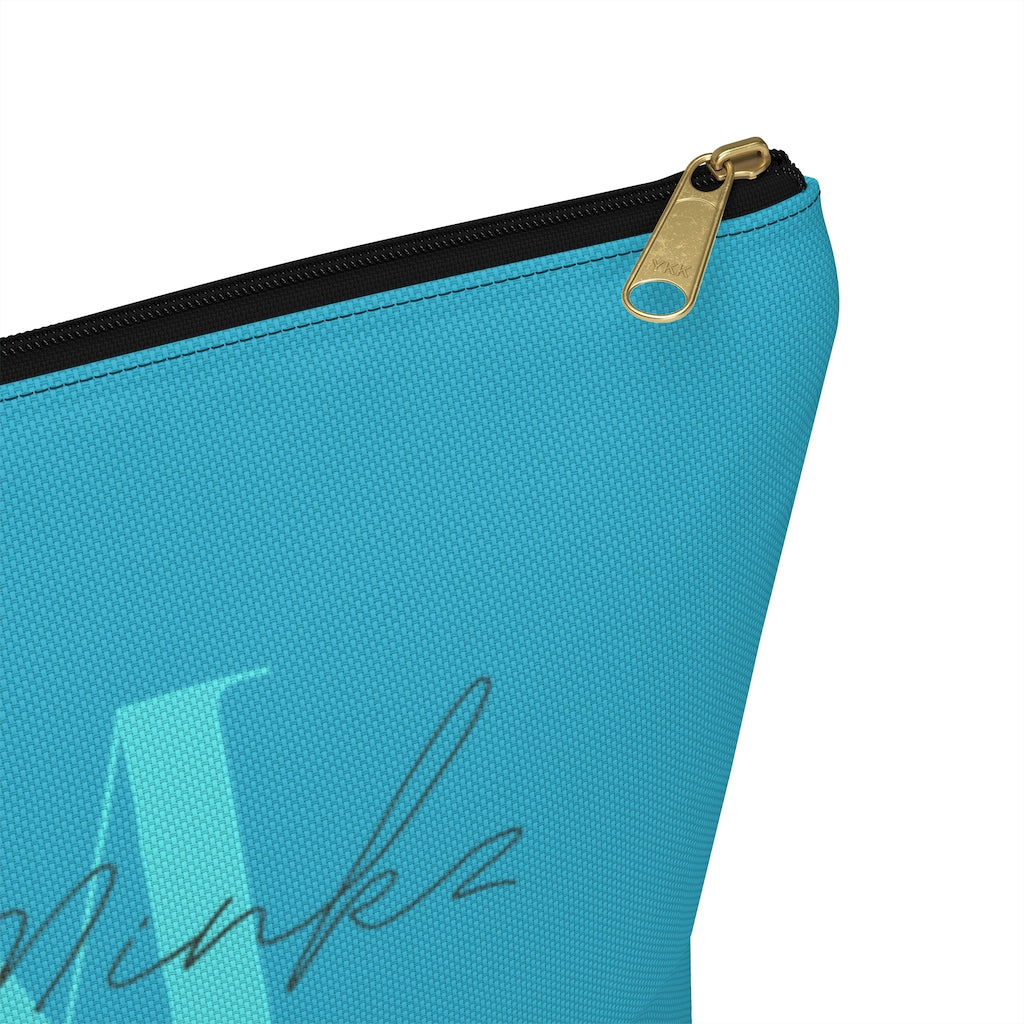 YAYA MINKZ MAKEUP POUCH W T-BOTTOM [TEAL]