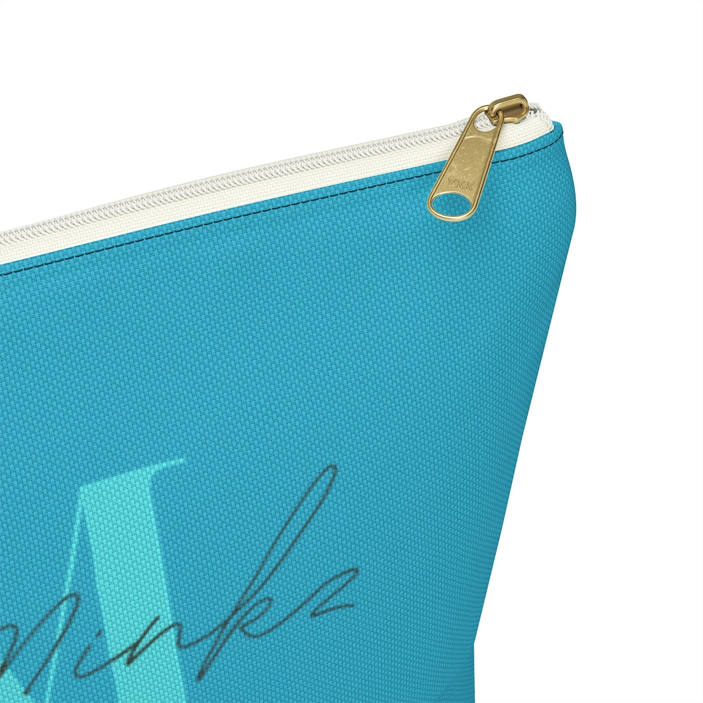 YAYA MINKZ MAKEUP POUCH W T-BOTTOM [TEAL]