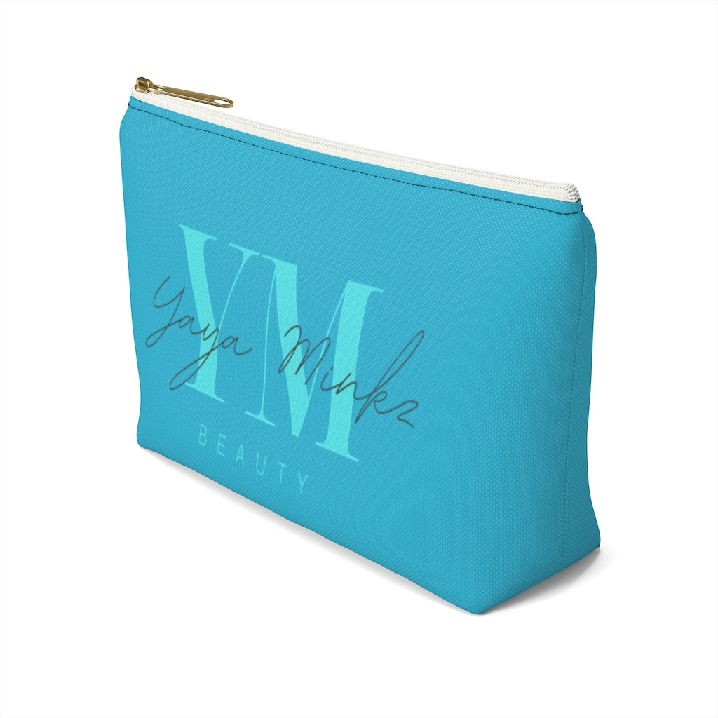 YAYA MINKZ MAKEUP POUCH W T-BOTTOM [TEAL]