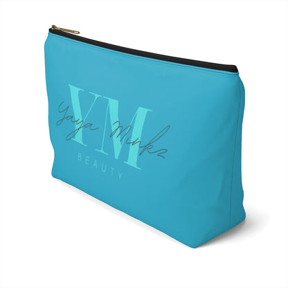 YAYA MINKZ MAKEUP POUCH W T-BOTTOM [TEAL]