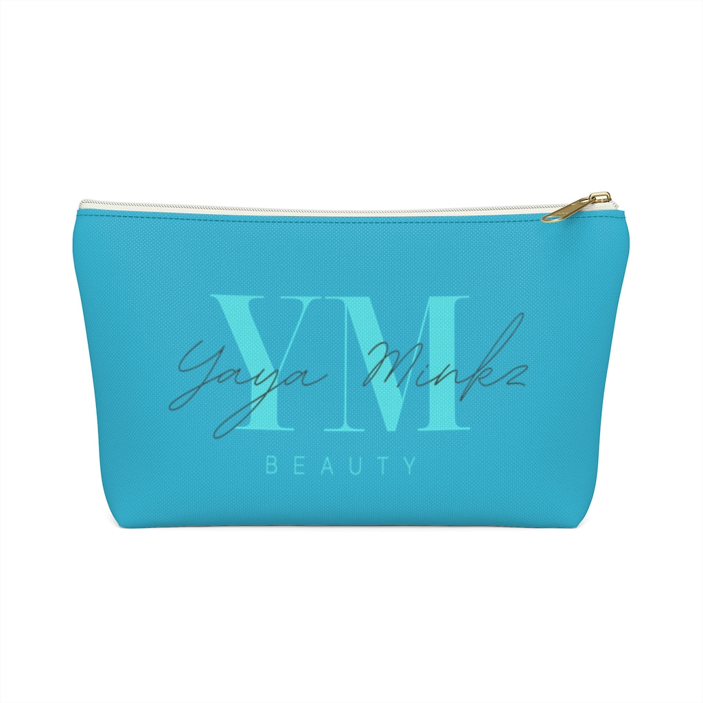 YAYA MINKZ MAKEUP POUCH W T-BOTTOM [TEAL]