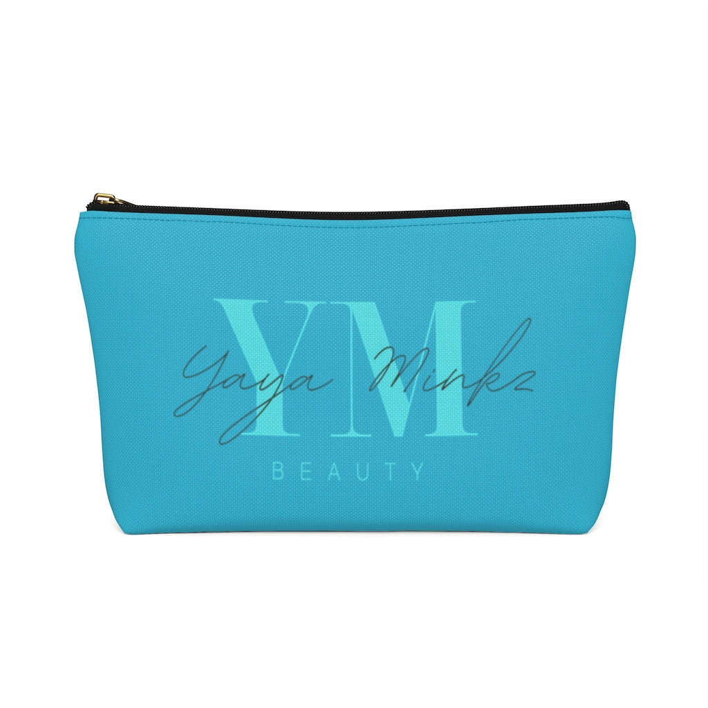 YAYA MINKZ MAKEUP POUCH W T-BOTTOM [TEAL]