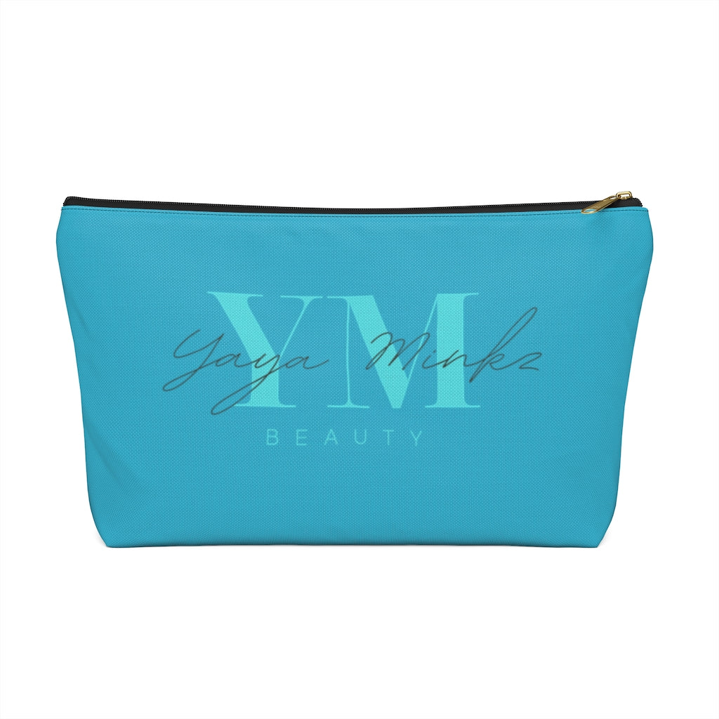 YAYA MINKZ MAKEUP POUCH W T-BOTTOM [TEAL]