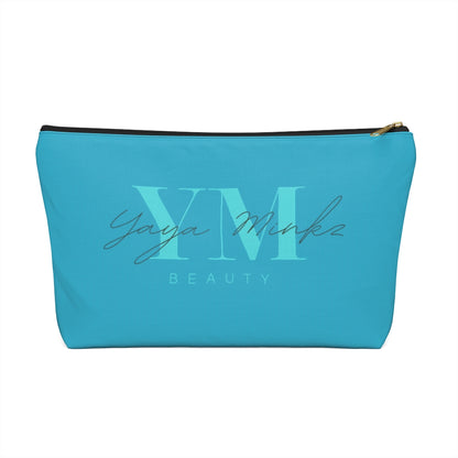 YAYA MINKZ MAKEUP POUCH W T-BOTTOM [TEAL]