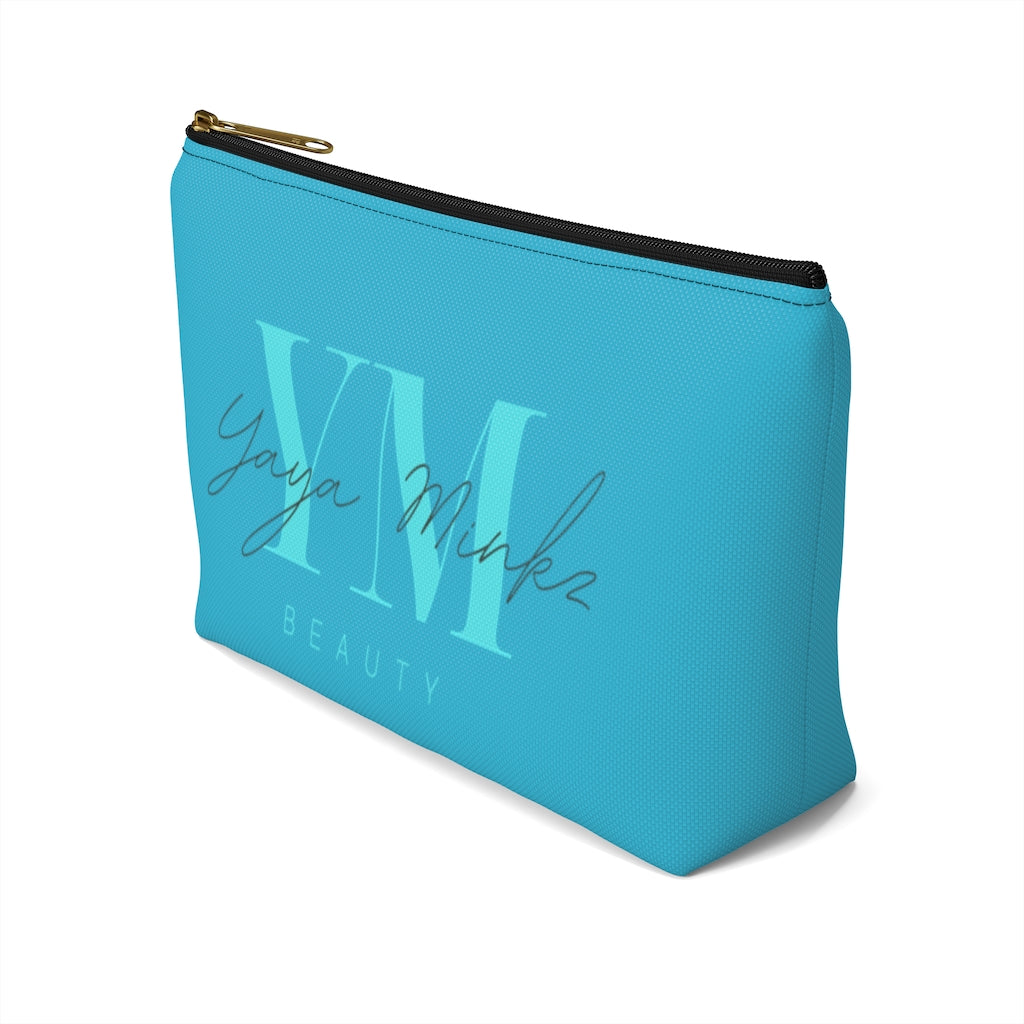 YAYA MINKZ MAKEUP POUCH W T-BOTTOM [TEAL]