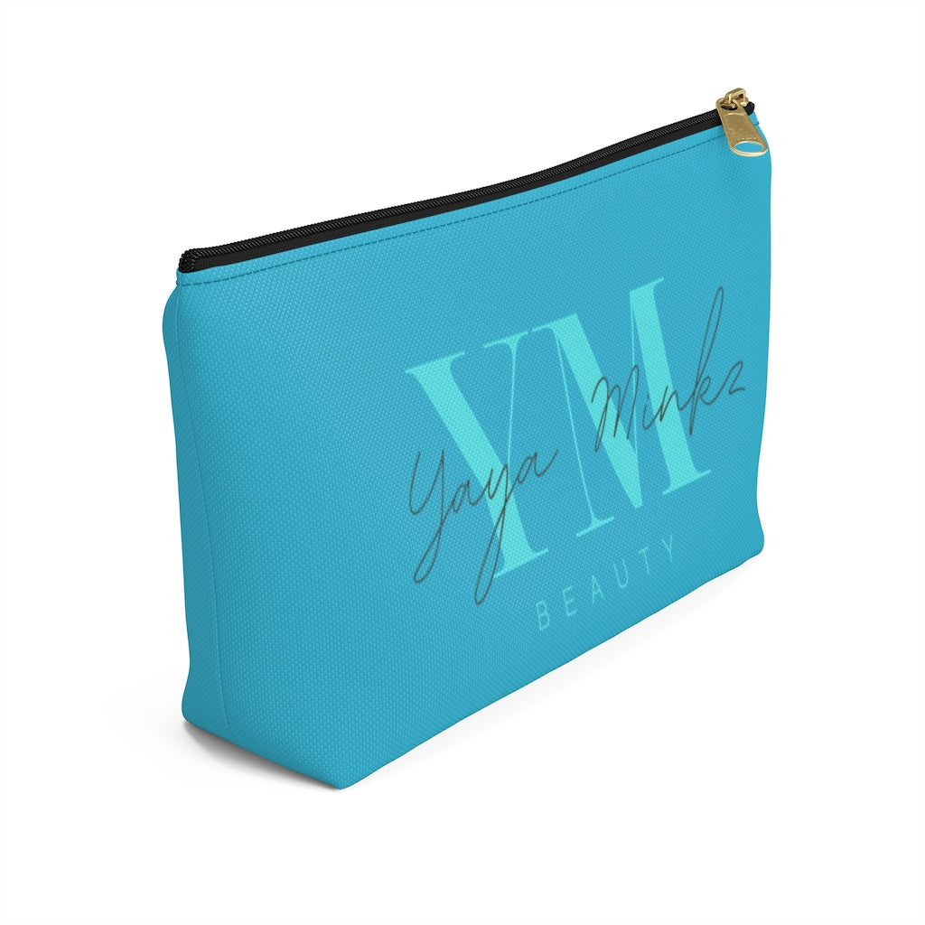 YAYA MINKZ MAKEUP POUCH W T-BOTTOM [TEAL]